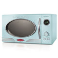 Nostalgia Retro Microwave for Countertop 0.9 cu ft Vintage Microwave, Aqua